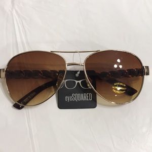 A pair of Eye Squared Aviator Sunglasses